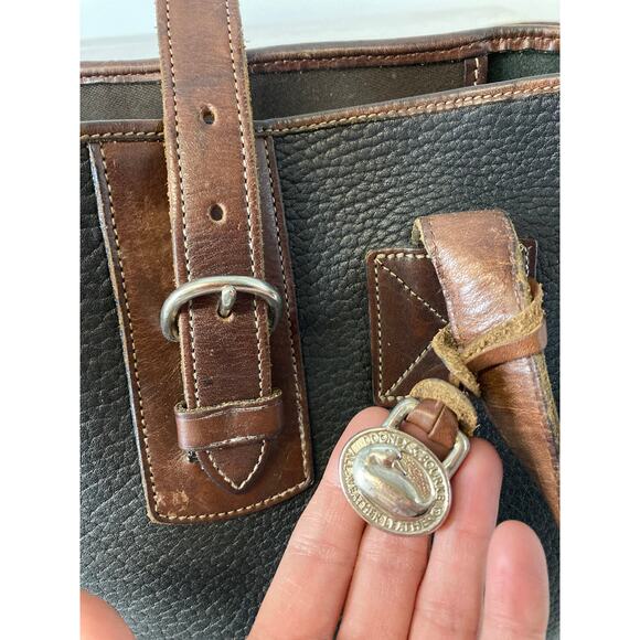 DOONEY & BOURKE VINTAGE PEBBLED LEATHER LARGE BUCKET BAG - Picture 12 of 16